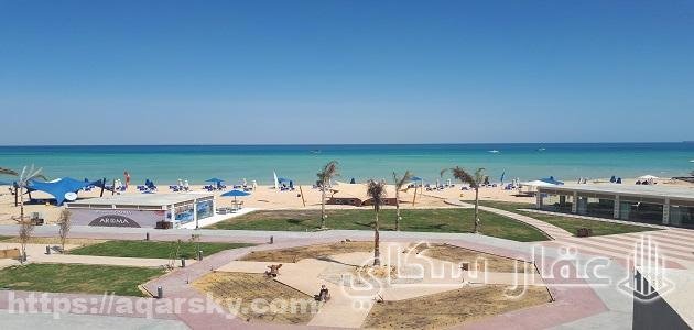 مساحة الوحدات في قرية أروما العين السخنة