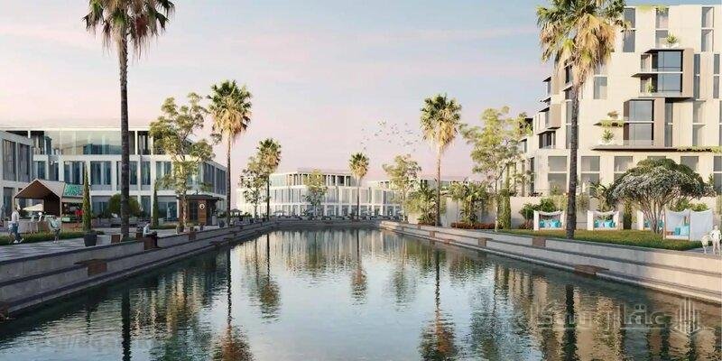 مساحة كمبوند كانال ووك أيلاند الشيخ زايد