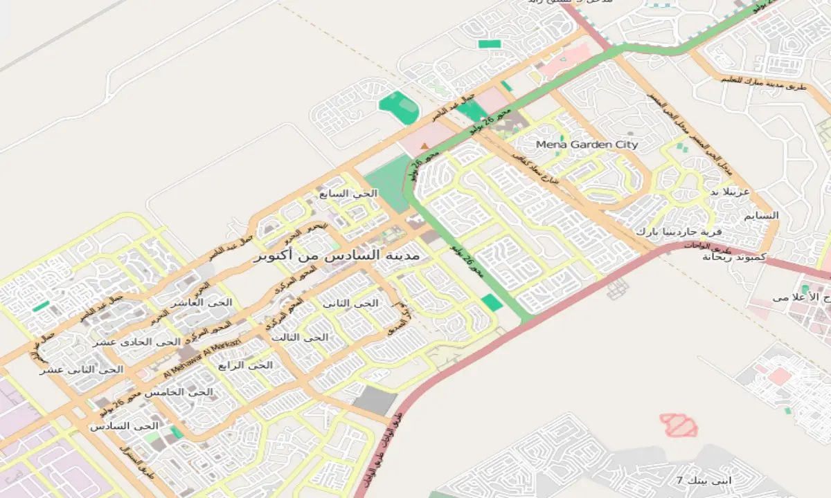 خريطة كمبوندات حدائق اكتوبر 2026