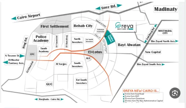 خريطة كمبوندات القاهرة الجديدة 2026 | أهم+5 أحياء