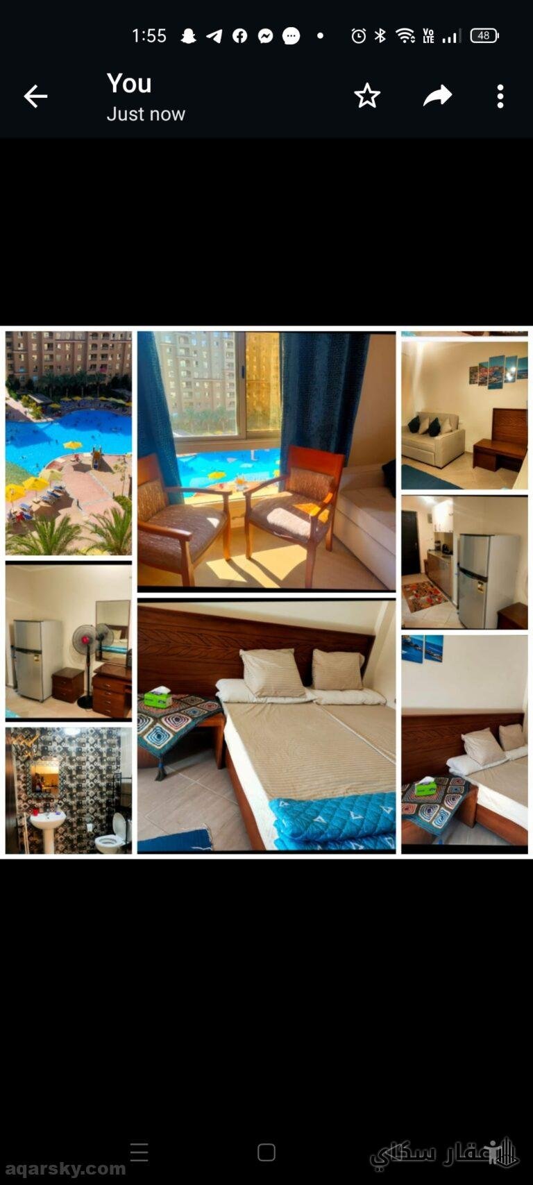 استوديو للايجار بالساحل الشمالي