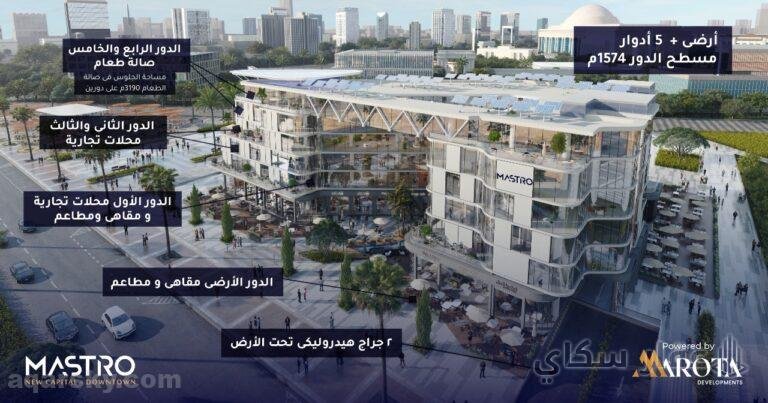 Mastro mall في العاصمة الادارية منطقة الداون تاون