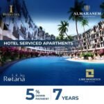 غرفة فندقة بمساحة ٤٨ م كامله التشطيب والتكييفات والأثاث بفندق روتانا بكمبوند