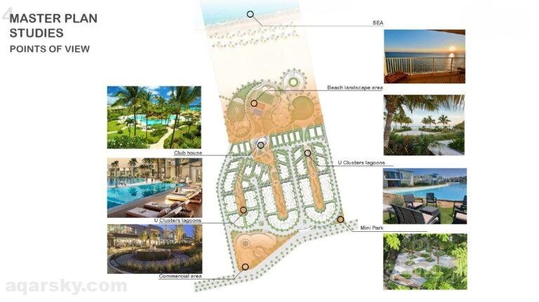 سكاي فيلا 288 م² أول مطل بحر في دمياط الجديدة مدخل رئيسي