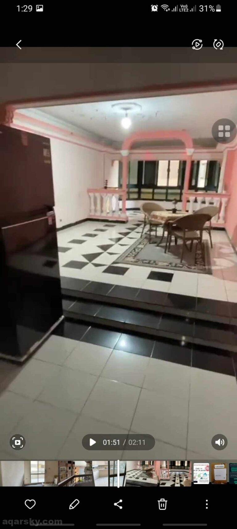 شقة للايجار بعمارات الشرطة – طرة البلد – كورنيش المعادي