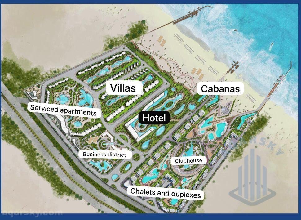 شاليه للبيع في رأس الحكمة بمساحة 97 متر