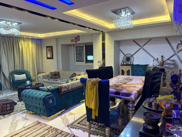 شقة للبيع الدقي خطواط نادي الصيد ب الفرش والاجهزة