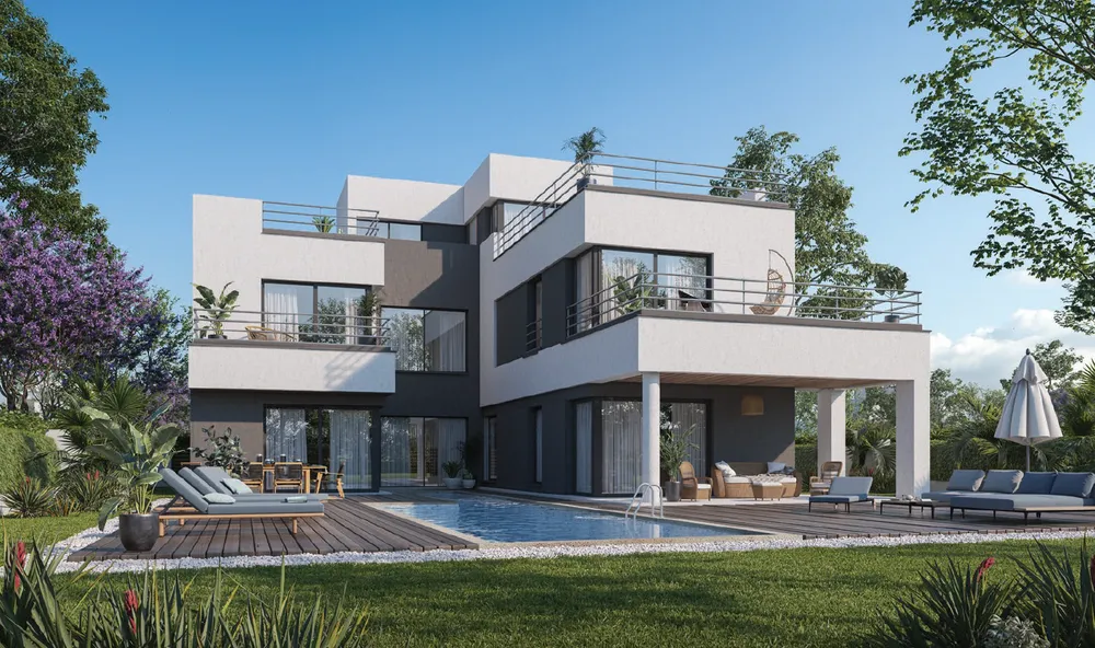 Villa for sale in Palm Hills New Cairo with 6 bedrooms at an attractive price