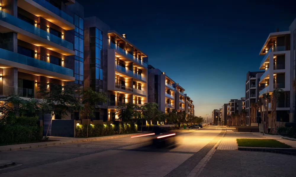 شقة للبيع في الباتيو أورو القاهرة الجديدة بمساحة 164~168 م² وقسط 166,929 ج.م