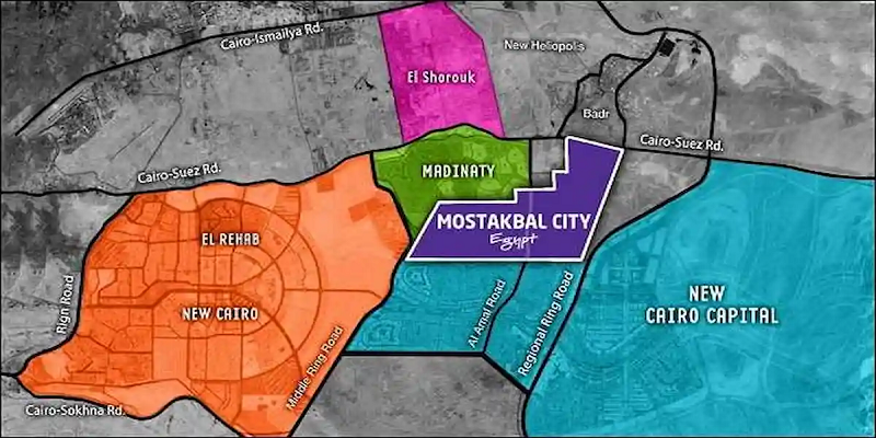 خريطة المستقبل سيتي بالمشاريع pdf 2026 - الكمبوندات، المولات، الخدمات خريطة المستقبل سيتي بالمشاريع