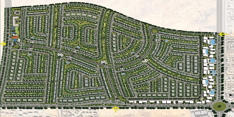 كمبوند الباتيو تاون من شركة لافيستا 2026 - فلل للبيع بمقدم 10% كمبوند الباتيو تاون