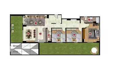 شقة للبيع في بيت الوطن التجمع الخامس بمساحة 162 متر