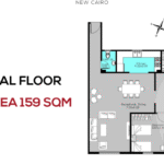 شقة للبيع في بيت الوطن التجمع الخامس بمساحة 245 متر