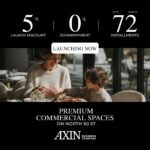 محلات ومكاتب ادارية للبيع علي محور التسعين الشمالي مباشرة – التجمع الخامس – بالتقسيط